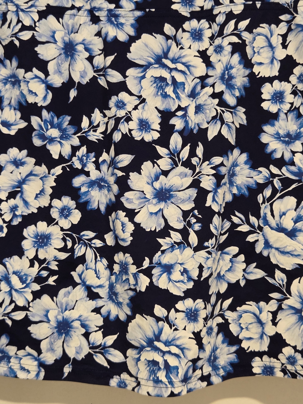 Lands' End Swim Skirt With Tummy Control - Deep Sea Navy Floral - Picture 8 of 13